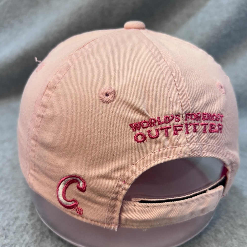 Cabelas Script Womens Pink Cabelas Baseball Hat Adjustable Strap OSFM - Picture 2 of 4